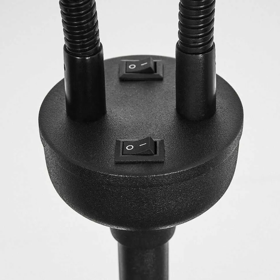 Lampadaire Alsen Noir, 2 Lumieres