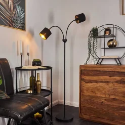 Lampadaire Alsen Noir, 2 Lumieres