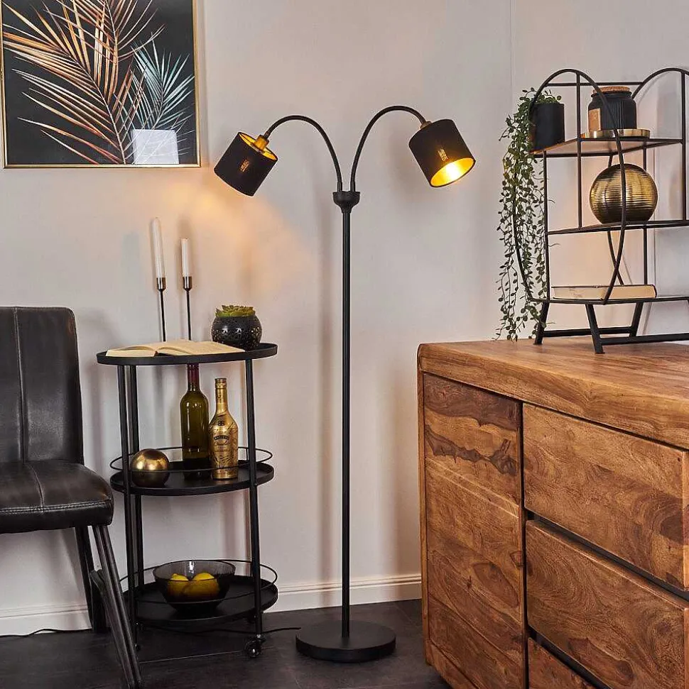 Lampadaire Alsen Noir, 2 Lumieres