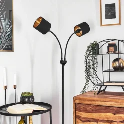 Lampadaire Alsen Noir, 2 Lumieres