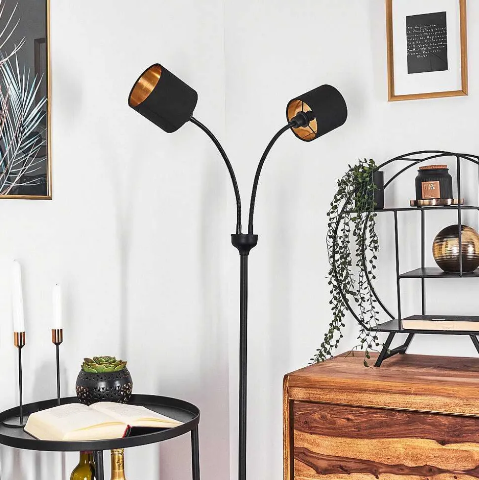 Lampadaire Alsen Noir, 2 Lumieres
