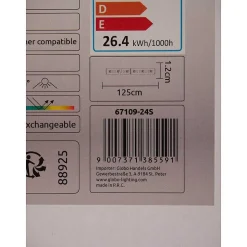 Lampadaire Assuan Led Chrome, 1 Lumiere, Telecommandes, Changeur De Couleurs