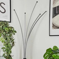 Lampadaire Bakersfield Led Noir, Blanc, 1 Lumiere