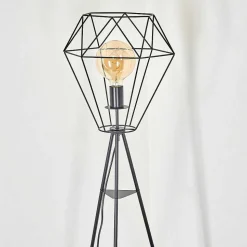 Lampadaire Bardhaman Noir, 1 Lumiere