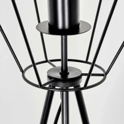 Lampadaire Bardhaman Noir, 1 Lumiere