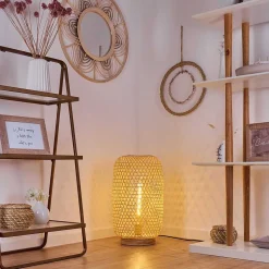 Lampadaire Batumi Noir, 1 Lumiere