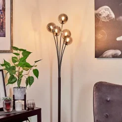 Lampadaire Bernado Noir, 5 Lumieres