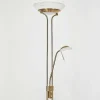 Lampadaire Biot Led Laiton, 2 Lumieres