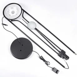 Lampadaire Biot Led Noir, 2 Lumieres