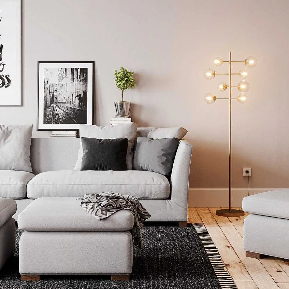 Lampadaire By Rydens Avenue Or, 8 Lumieres