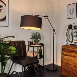 Lampadaire Chassagne Noir, 1 Lumiere