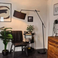 Lampadaire Chassagne Noir, 1 Lumiere