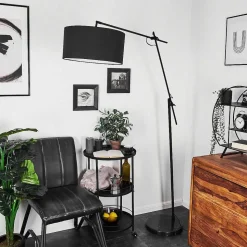 Lampadaire Chassagne Noir, 1 Lumiere