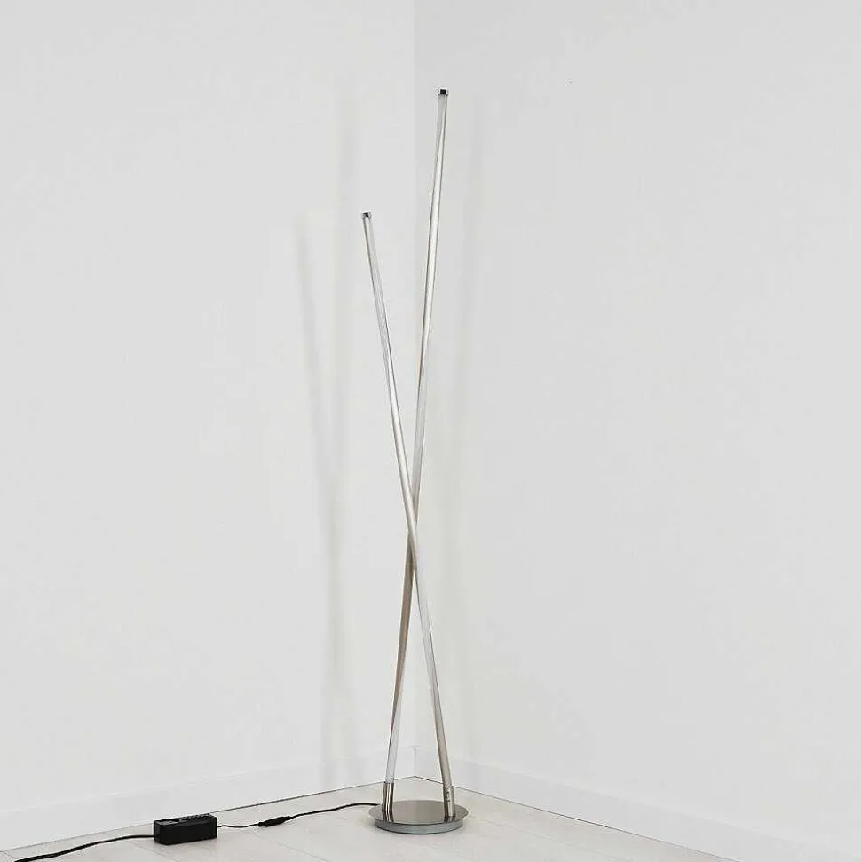 Lampadaire Concord Led Argente, 1 Lumiere