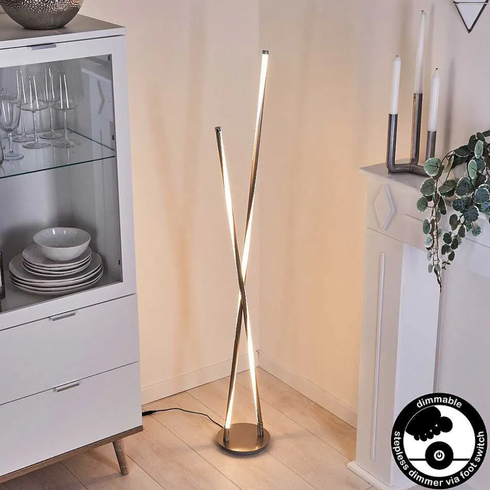 Lampadaire Concord Led Argente, 1 Lumiere