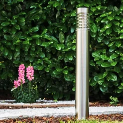 Lampadaire D'Exterieur Dakar Acier Inoxydable, 1 Lumiere