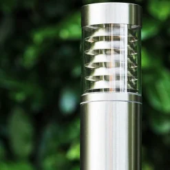 Lampadaire D'Exterieur Dakar Acier Inoxydable, 1 Lumiere