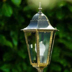 Lampadaire D'Exterieur Hongkong Bronze, Or, 1 Lumiere