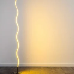 Lampadaire Dillon Led Nickel Mat, 1 Lumiere