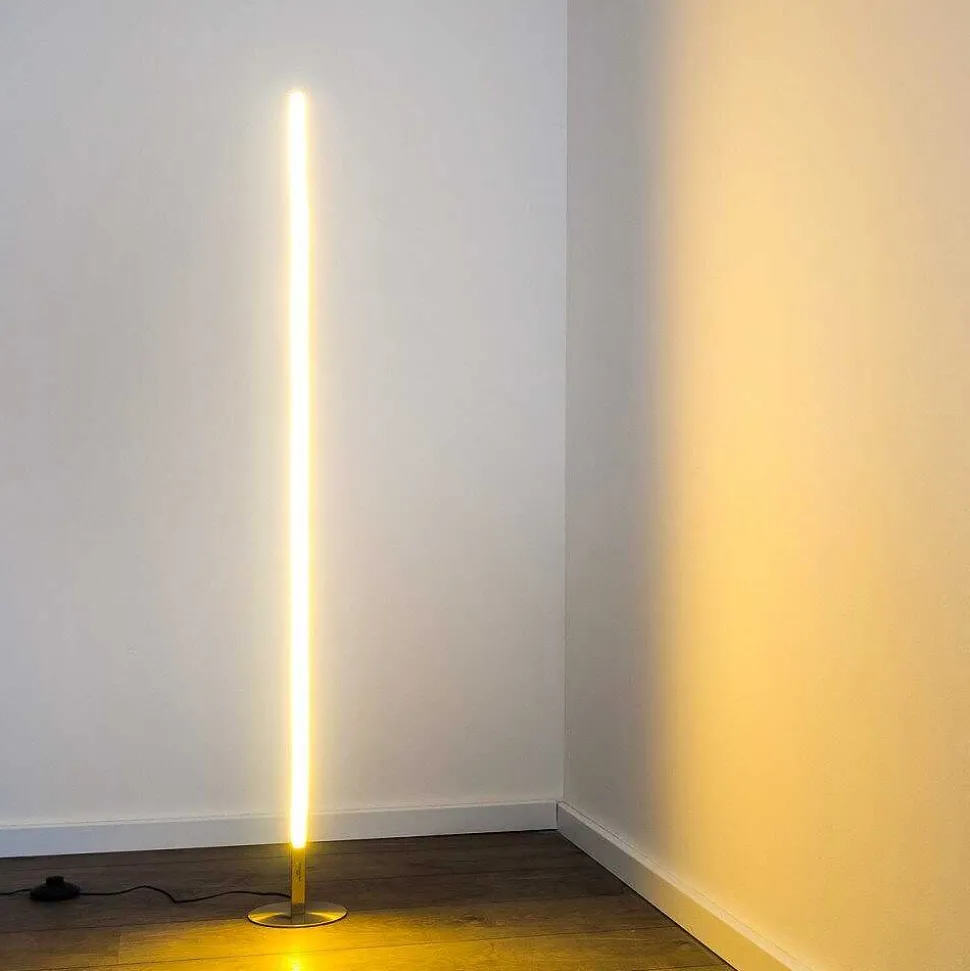 Lampadaire Dillon Led Nickel Mat, 1 Lumiere