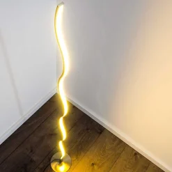 Lampadaire Dillon Led Nickel Mat, 1 Lumiere