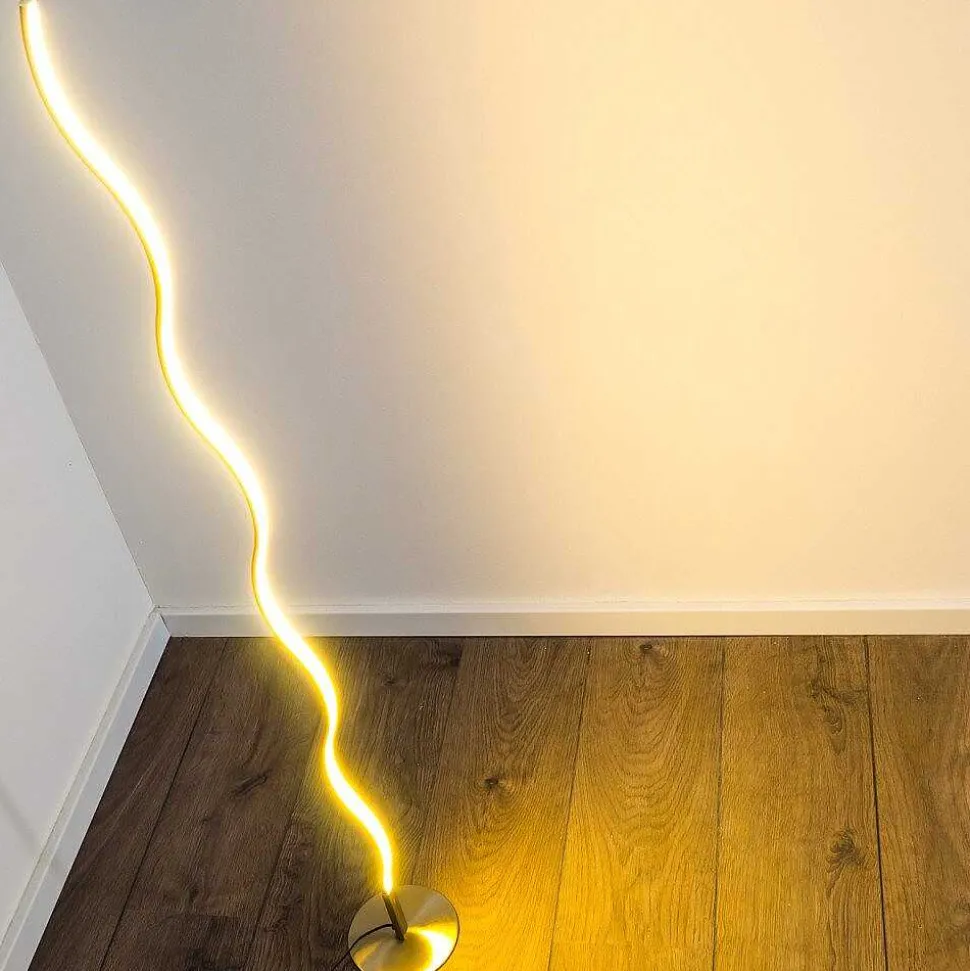 Lampadaire Dillon Led Nickel Mat, 1 Lumiere