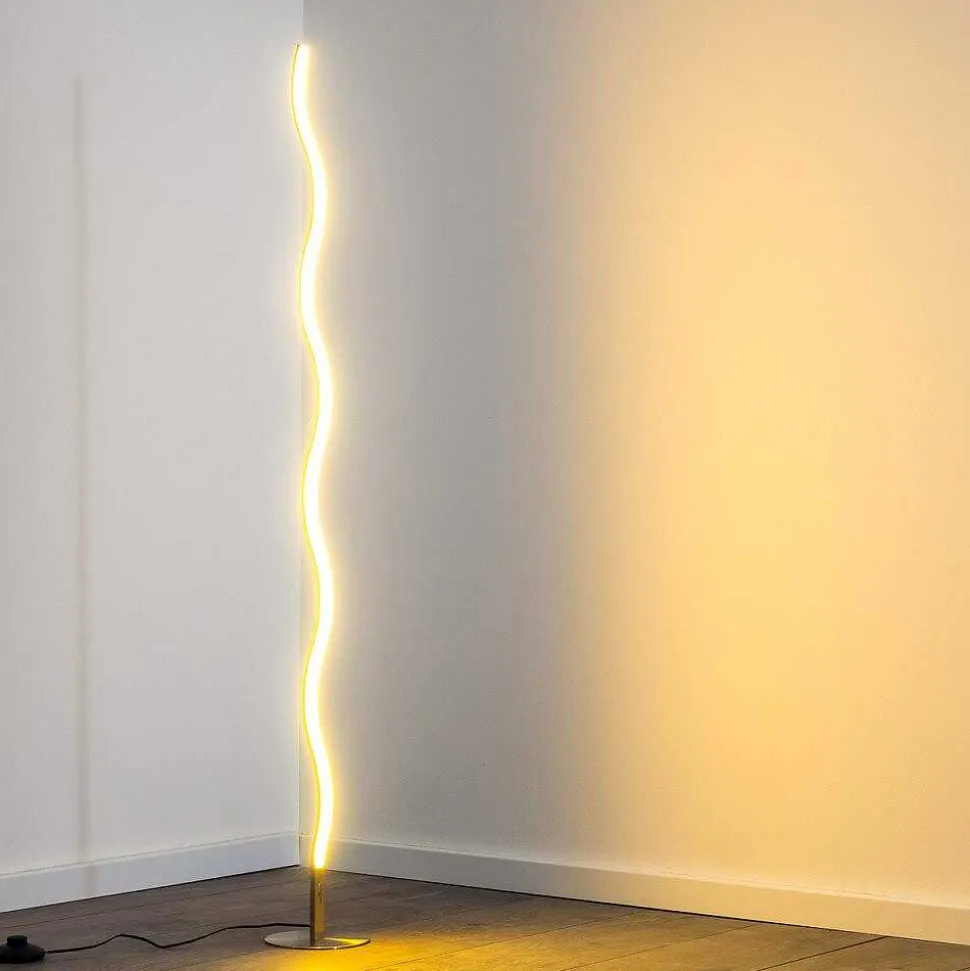 Lampadaire Dillon Led Nickel Mat, 1 Lumiere