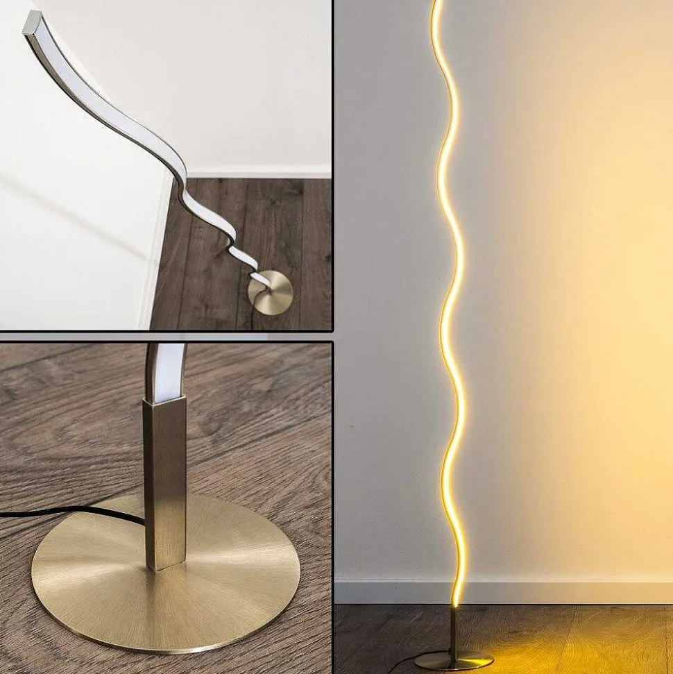 Lampadaire Dillon Led Nickel Mat, 1 Lumiere