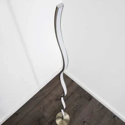 Lampadaire Dillon Led Nickel Mat, 1 Lumiere