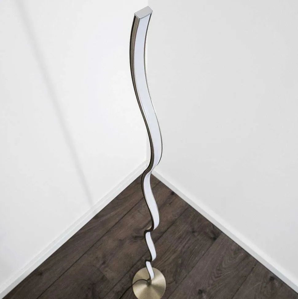 Lampadaire Dillon Led Nickel Mat, 1 Lumiere