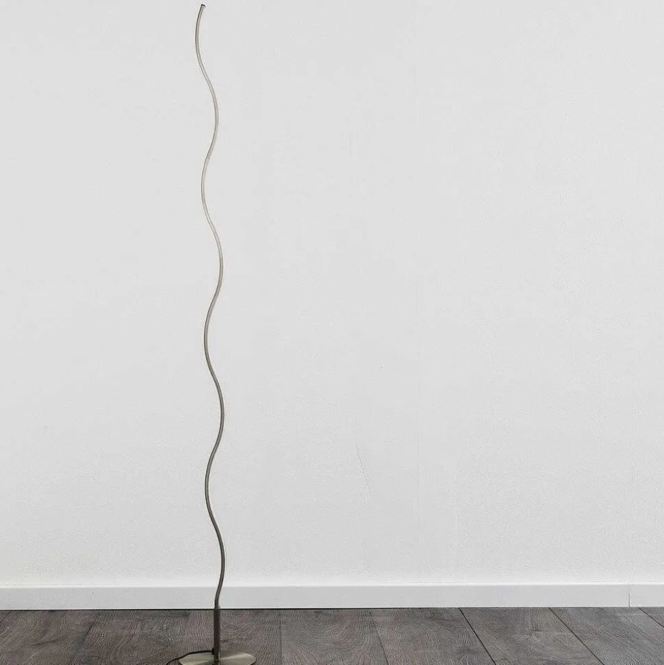 Lampadaire Dillon Led Nickel Mat, 1 Lumiere