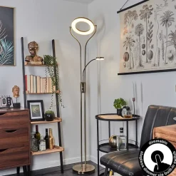 Lampadaire Donna Led Vieux Laiton, 2 Lumieres