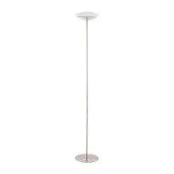 Lampadaire Eglo Connect Frattina-C Led Nickel Mat, 1 Lumiere, Changeur De Couleurs
