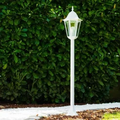 Lampadaire Exterieur Bristol Blanc, 1 Lumiere