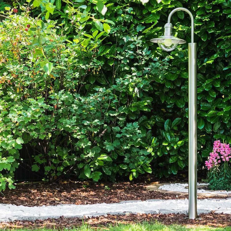 Lampadaire Exterieur Elima Acier Inoxydable, 1 Lumiere