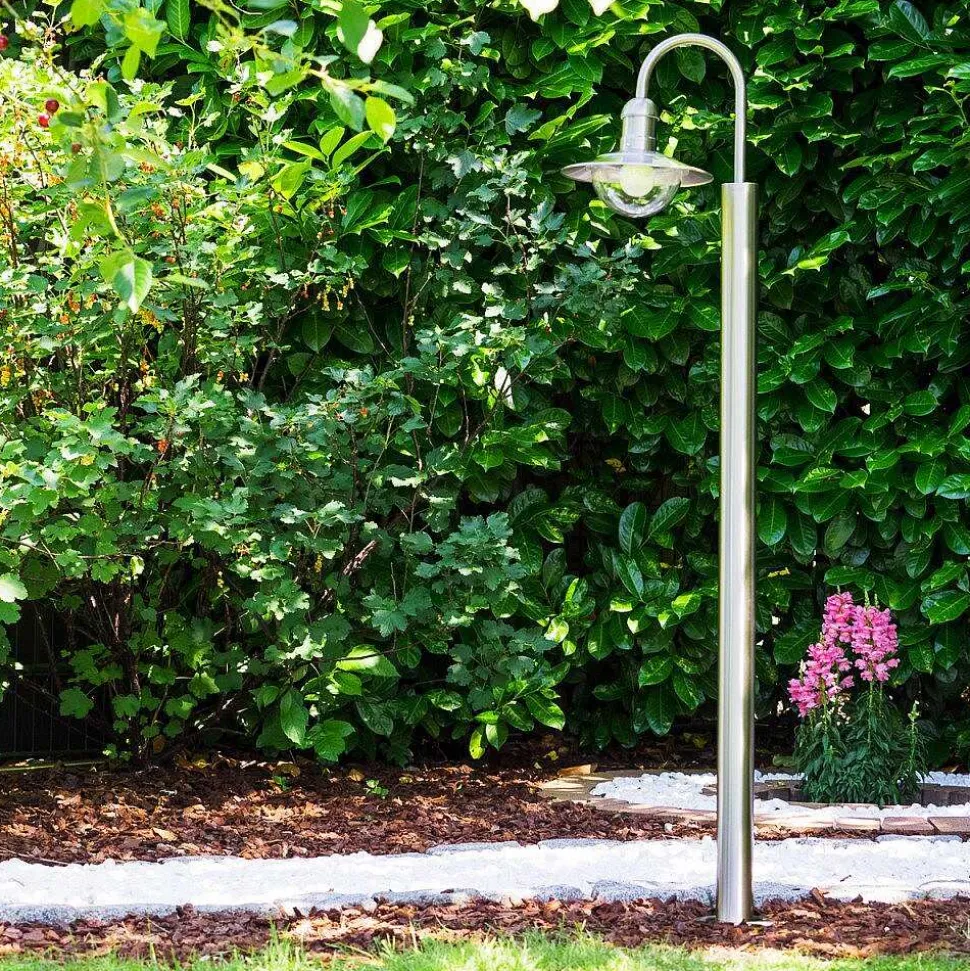 Lampadaire Exterieur Elima Acier Inoxydable, 1 Lumiere