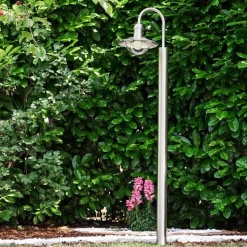 Lampadaire Exterieur Elima Acier Inoxydable, 1 Lumiere