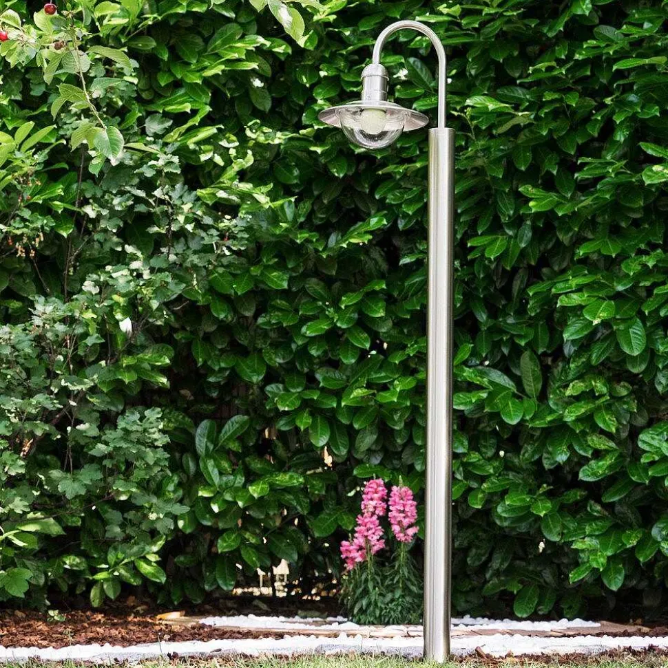 Lampadaire Exterieur Elima Acier Inoxydable, 1 Lumiere