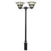 Lampadaire Exterieur Konstsmide Gemini Noir, 2 Lumieres