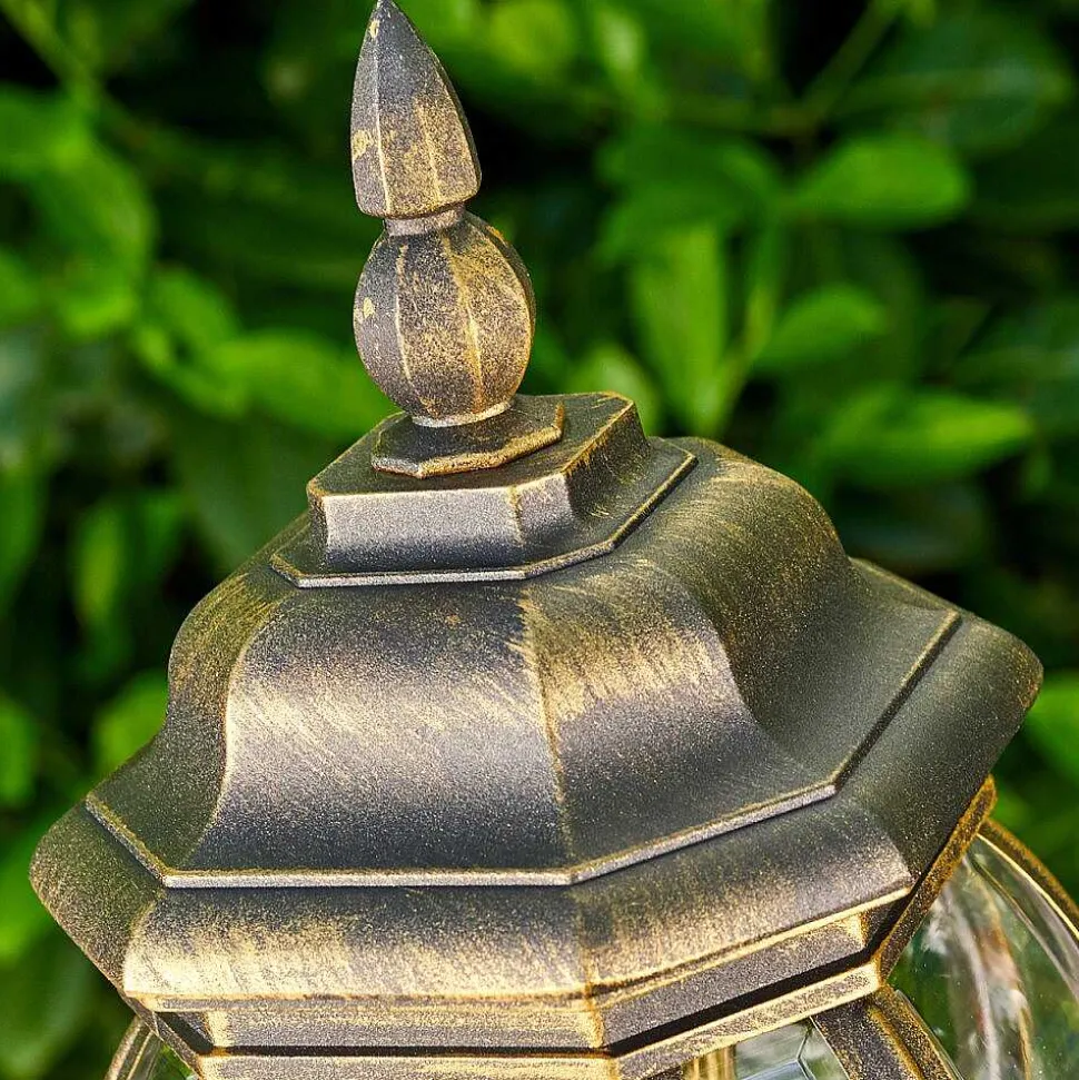 Lampadaire Exterieur Lentua Brun Dore, 1 Lumiere