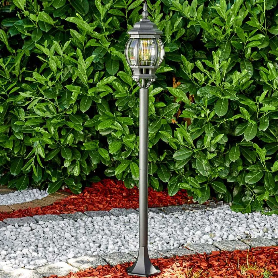 Lampadaire Exterieur Lentua Noir, 1 Lumiere