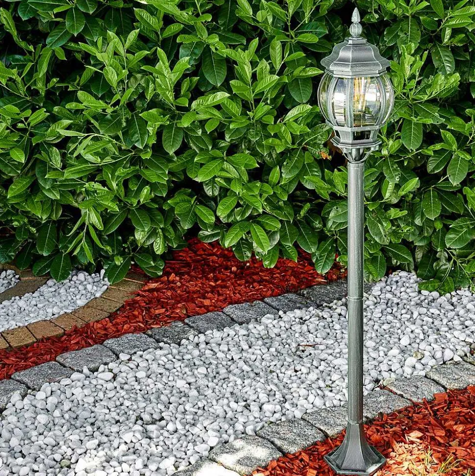 Lampadaire Exterieur Lentua Vert, Noir, 1 Lumiere