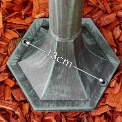 Lampadaire Exterieur Lentua Vert, Noir, 1 Lumiere