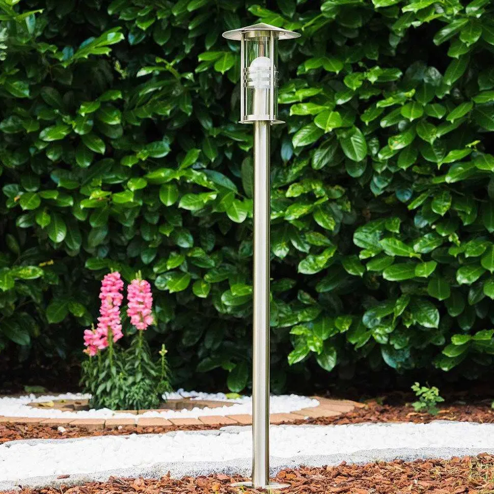 Lampadaire Fukuoka Acier Inoxydable, Transparent, 1 Lumiere