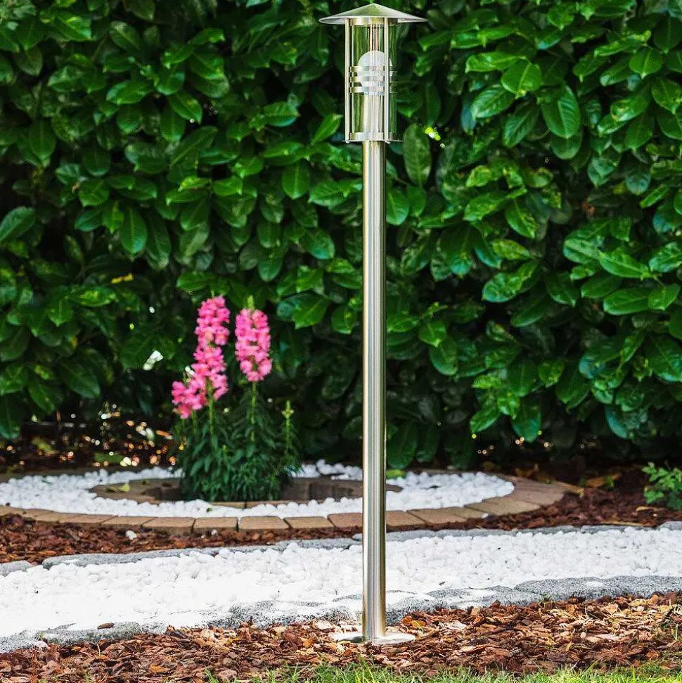 Lampadaire Fukuoka Acier Inoxydable, Transparent, 1 Lumiere