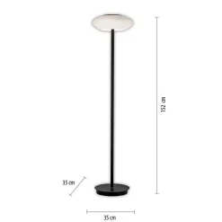Lampadaire Paul Neuhaus Q-Etienne Led Noir, 1 Lumiere, Telecommandes