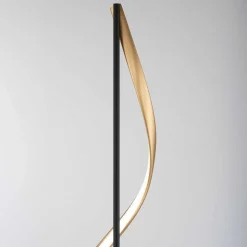 Lampadaire Paul Neuhaus Qswing Led Anthracite, Or, 1 Lumiere, Telecommandes