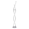 Lampadaire Paul Neuhaus Q-Malina Led Acier Inoxydable, 2 Lumieres, Telecommandes
