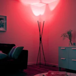 Lampadaire Paul-Neuhaus Q-Peter Led Anthracite, 3 Lumieres, Telecommandes