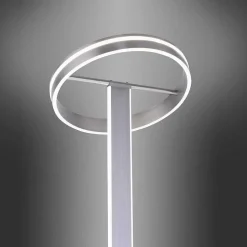 Lampadaire Paul-Neuhaus Q-Vito Led Acier Brosse, 3 Lumieres, Telecommandes